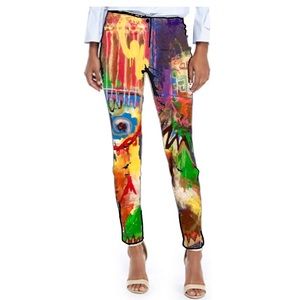 Skinny Stretch Slim Cut Pant ZIP Pocket Art
